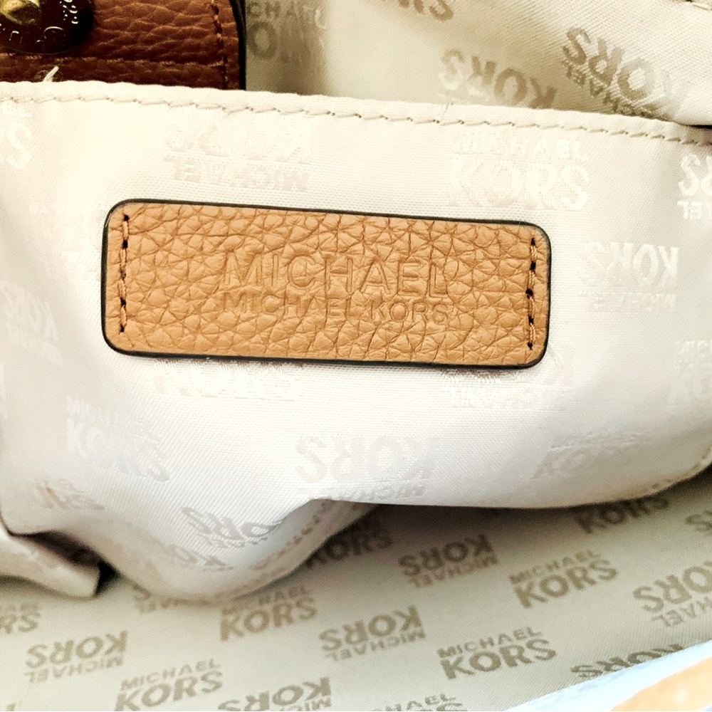 Michael Kors Blue Denim and Brown Leather Tote - Picture 12 of 15